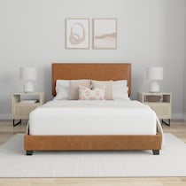 willow light brown full bed   