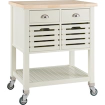 willow white kitchen cart   