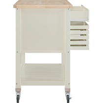 willow white kitchen cart   