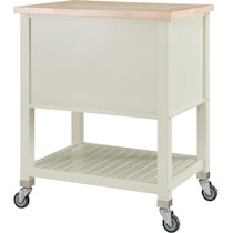 willow white kitchen cart   