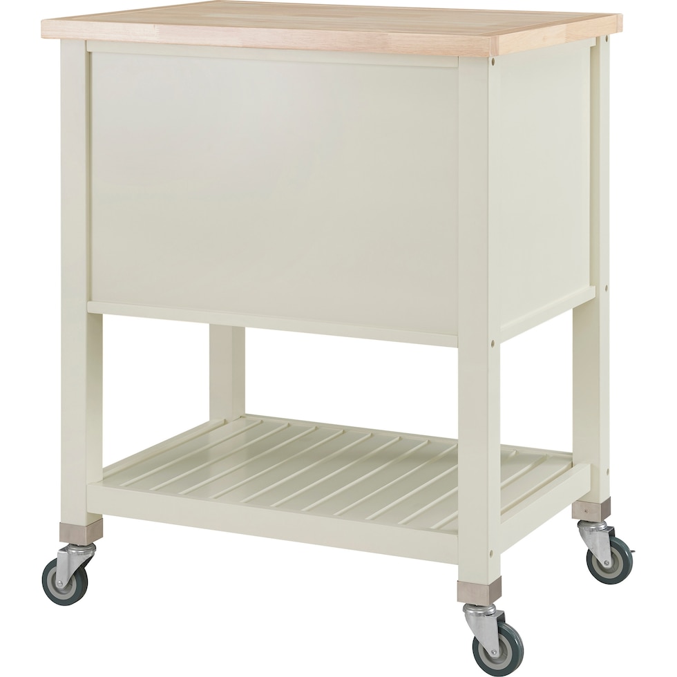 willow white kitchen cart   