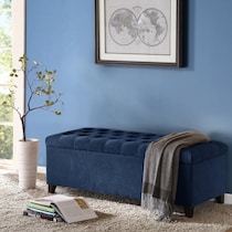 wilmer blue bench   