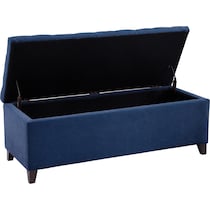 wilmer blue bench   