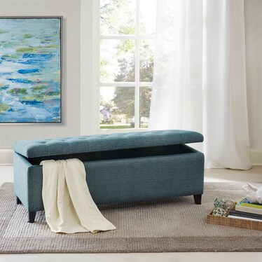 Wilmer Storage Bench - Green