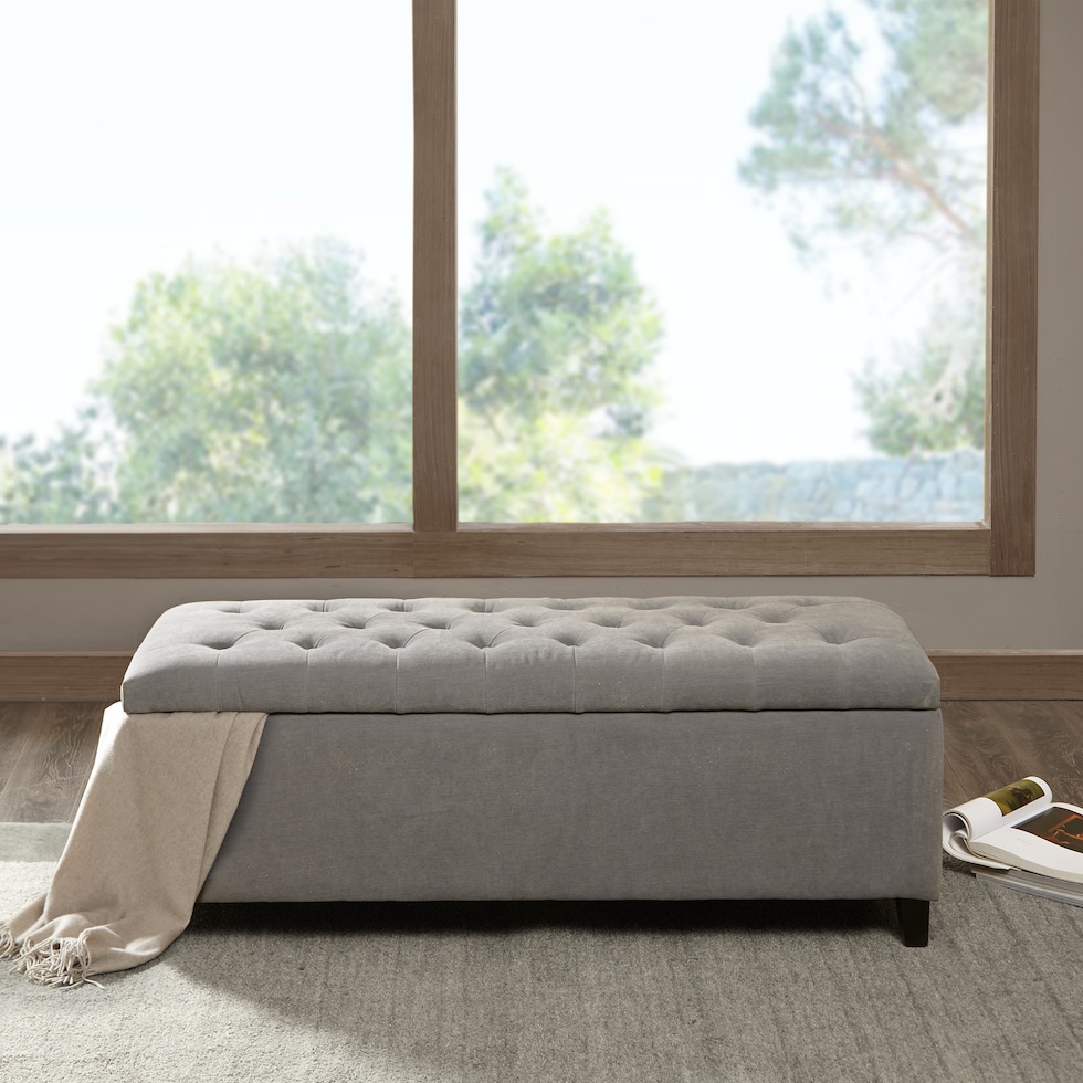 wilmer gray bench   