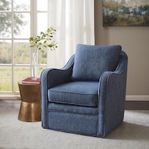 wilshire blue accent chair   