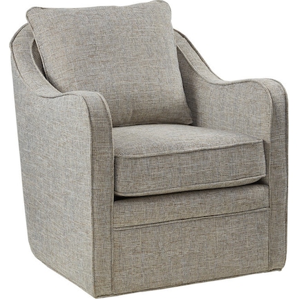 Wilshire Swivel Chair - Gray