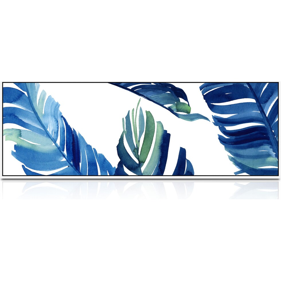 windowpane blue wall art   