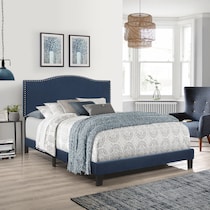 windsong blue queen bed   