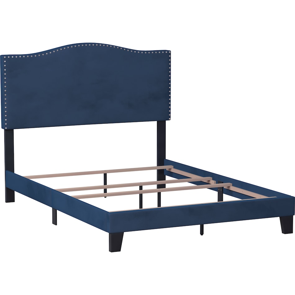 windsong blue queen bed   