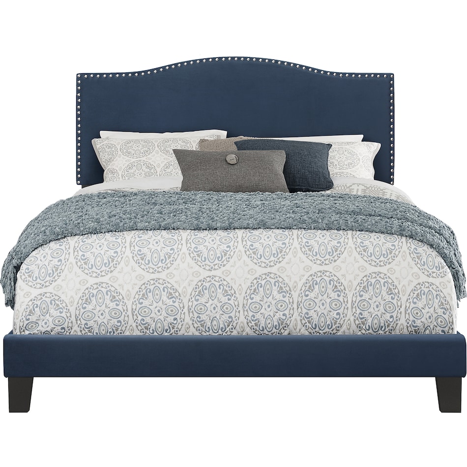 windsong blue queen bed   