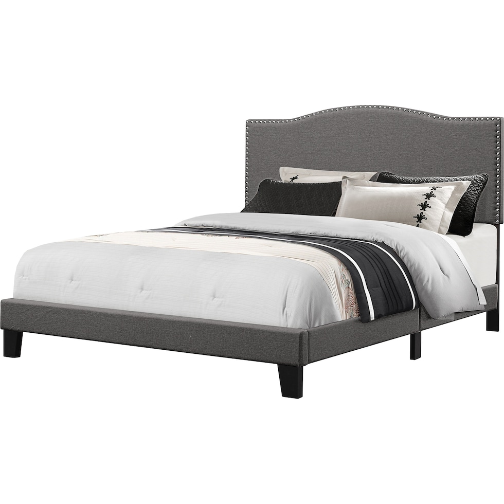 windsong gray full bed   