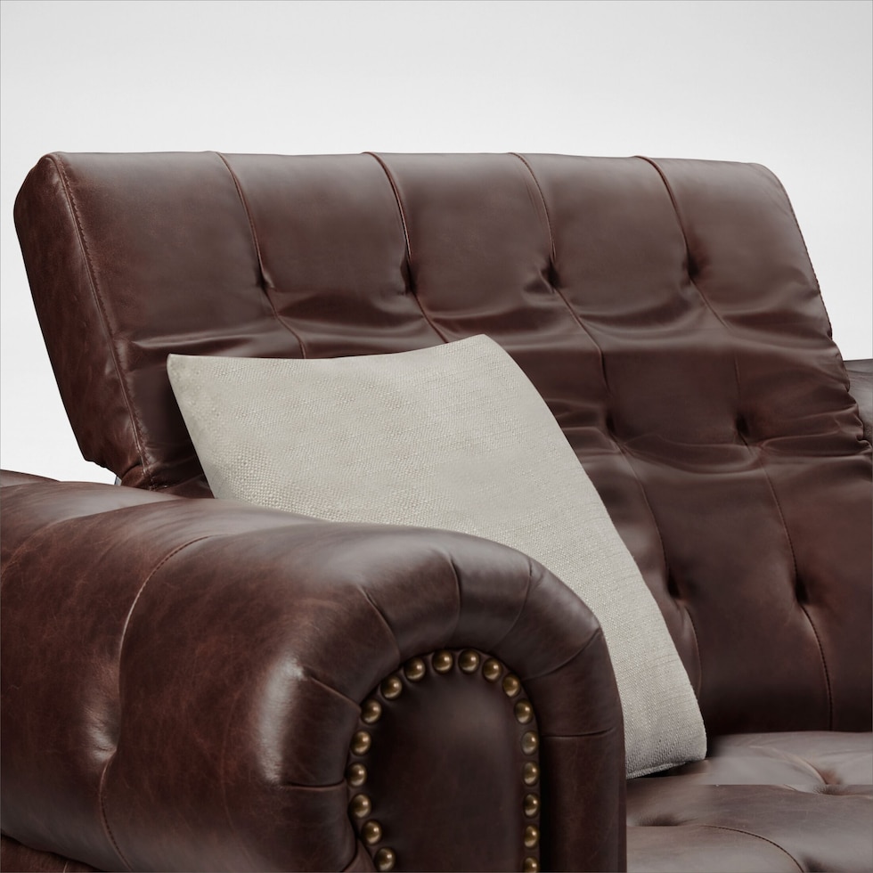 windsor park dark brown sectional web   