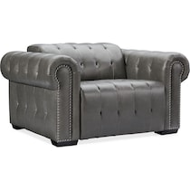 windsor park gray power recliner   