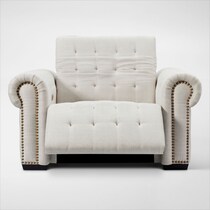 windsor park white power recliner   
