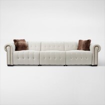 windsor park white power reclining sofa   