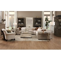 windsor park white sectional   