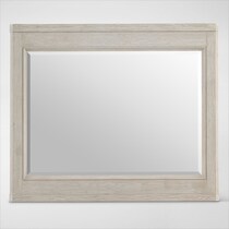 windward bedroom white dresser and mirror   