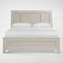 windward bedroom white king bed   