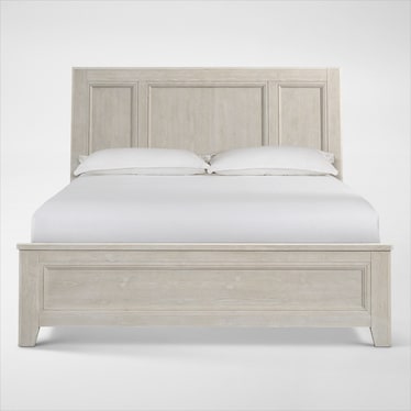 Windward Solid Wood Panel Bed - King