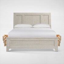 windward bedroom white queen bed   