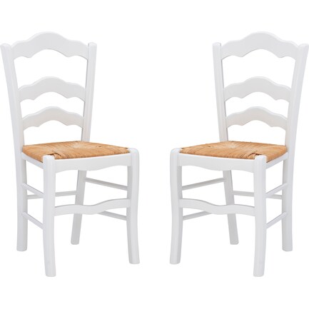 Winifred Set of 2 Dining Chairs - White