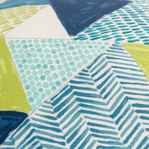 winn blue outdoor accent pillow   