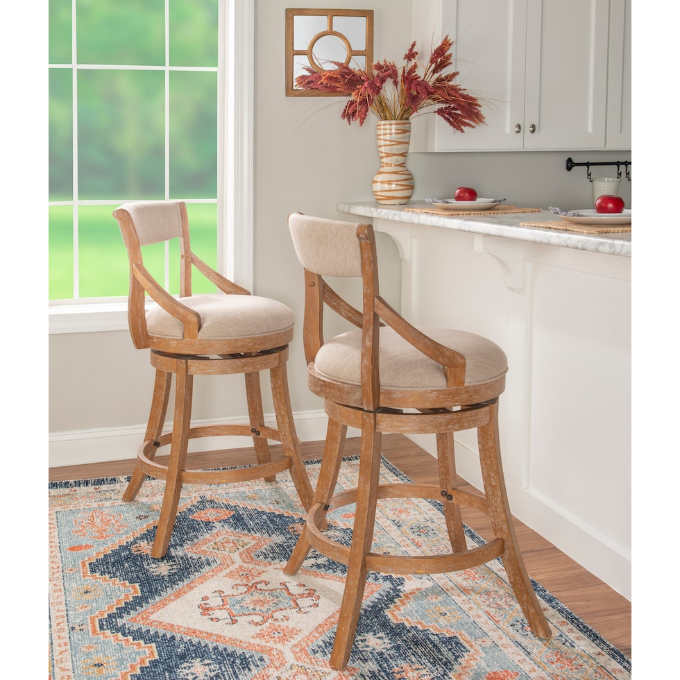 winnetka light brown bar stool   