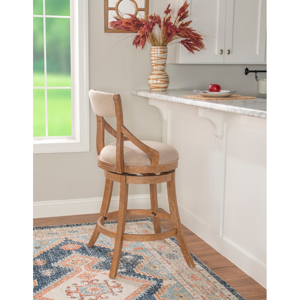 winnetka light brown bar stool   