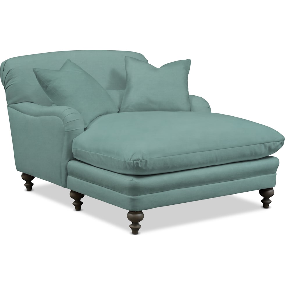 winnie blue chaise   