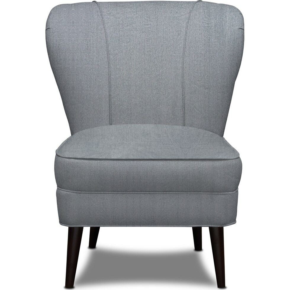 winnie gray accent chair   