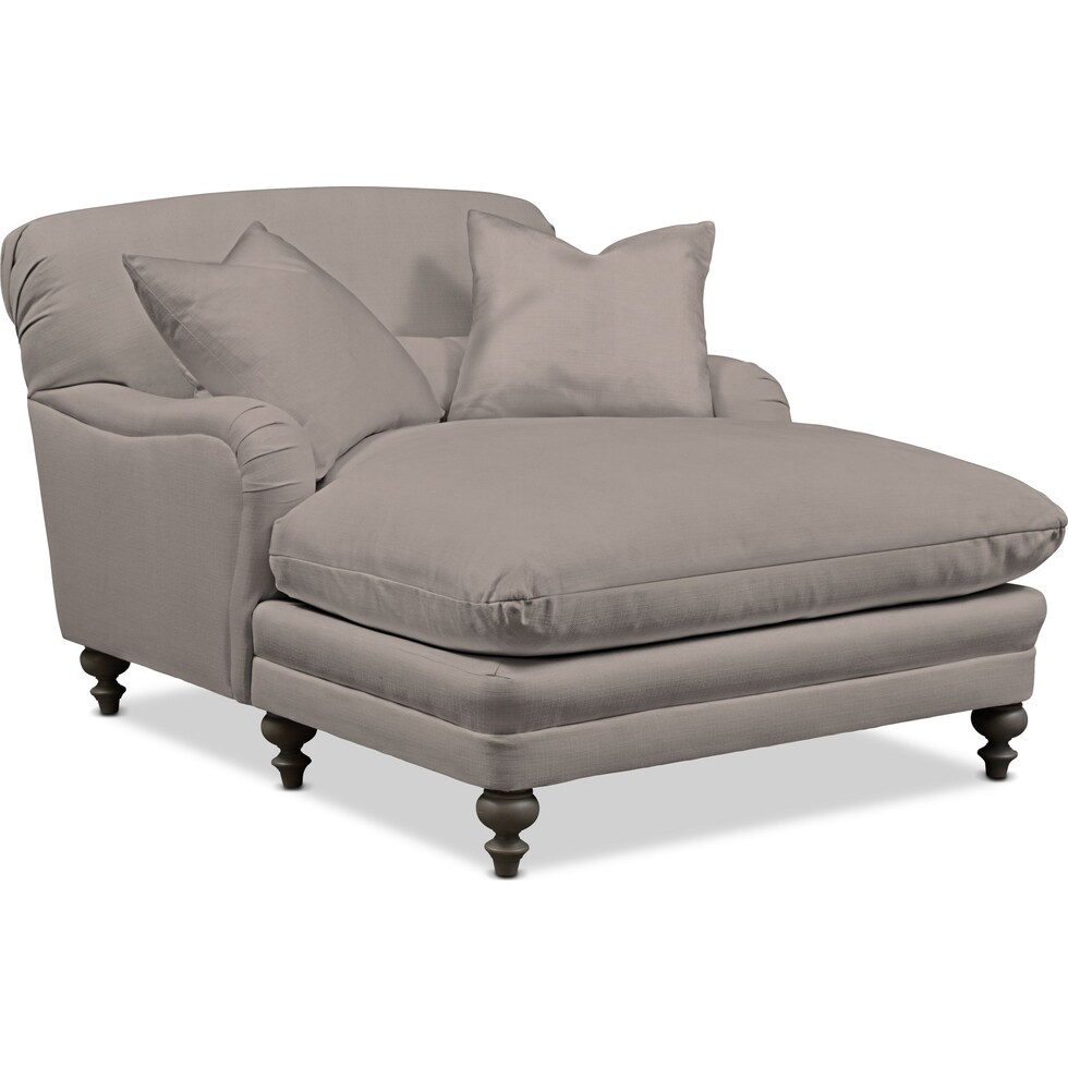 winnie gray chaise   