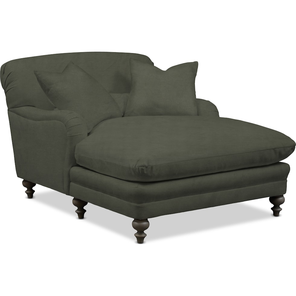 winnie green chaise   