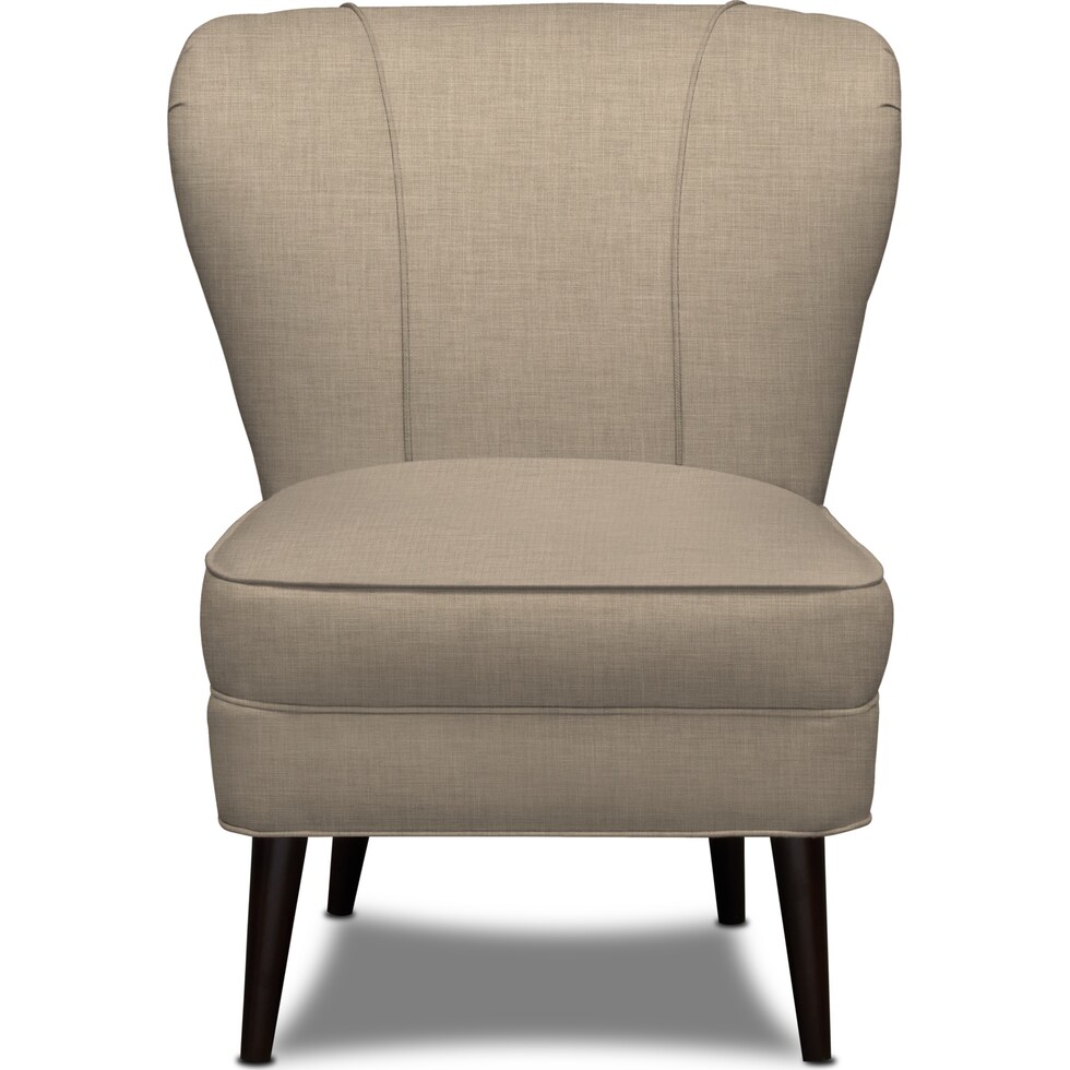 winnie light brown accent chair   