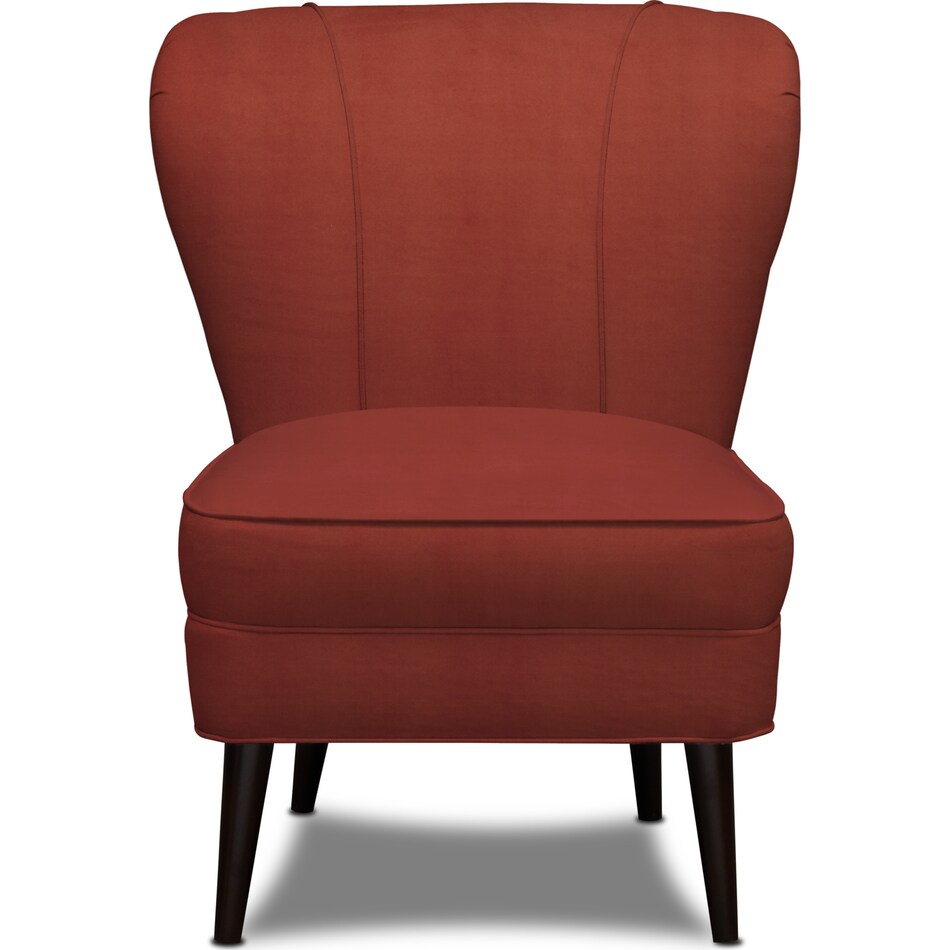winnie orange accent chair   