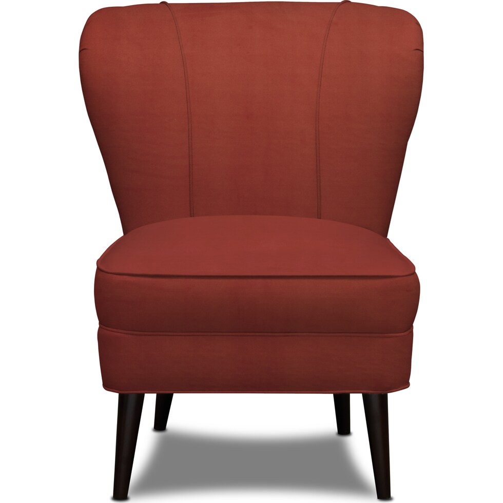 winnie orange accent chair   