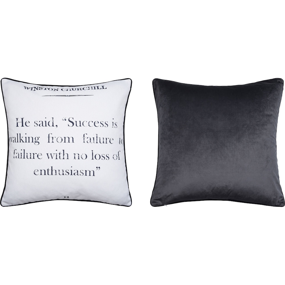 winston churchill pillow black white accent pillow   