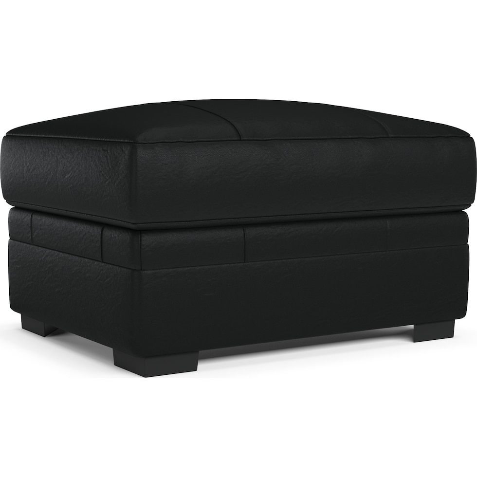 winston black ottoman   