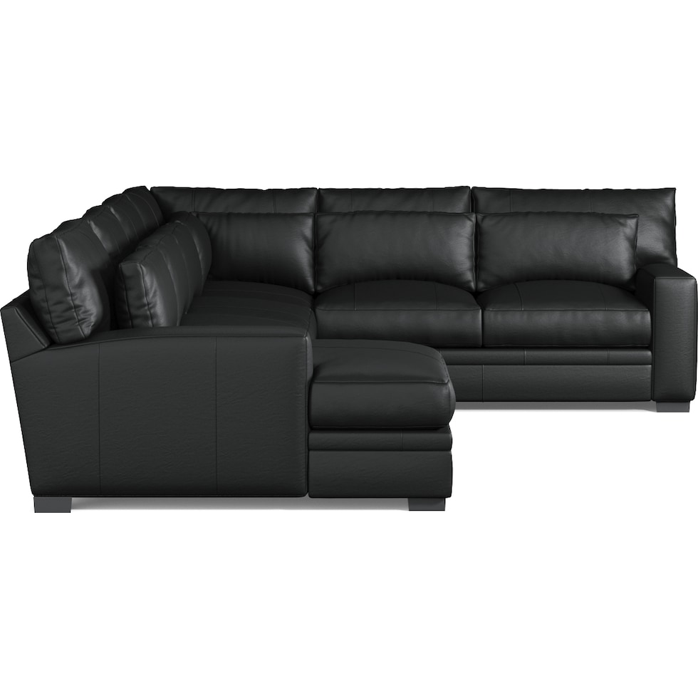 winston black sectional   