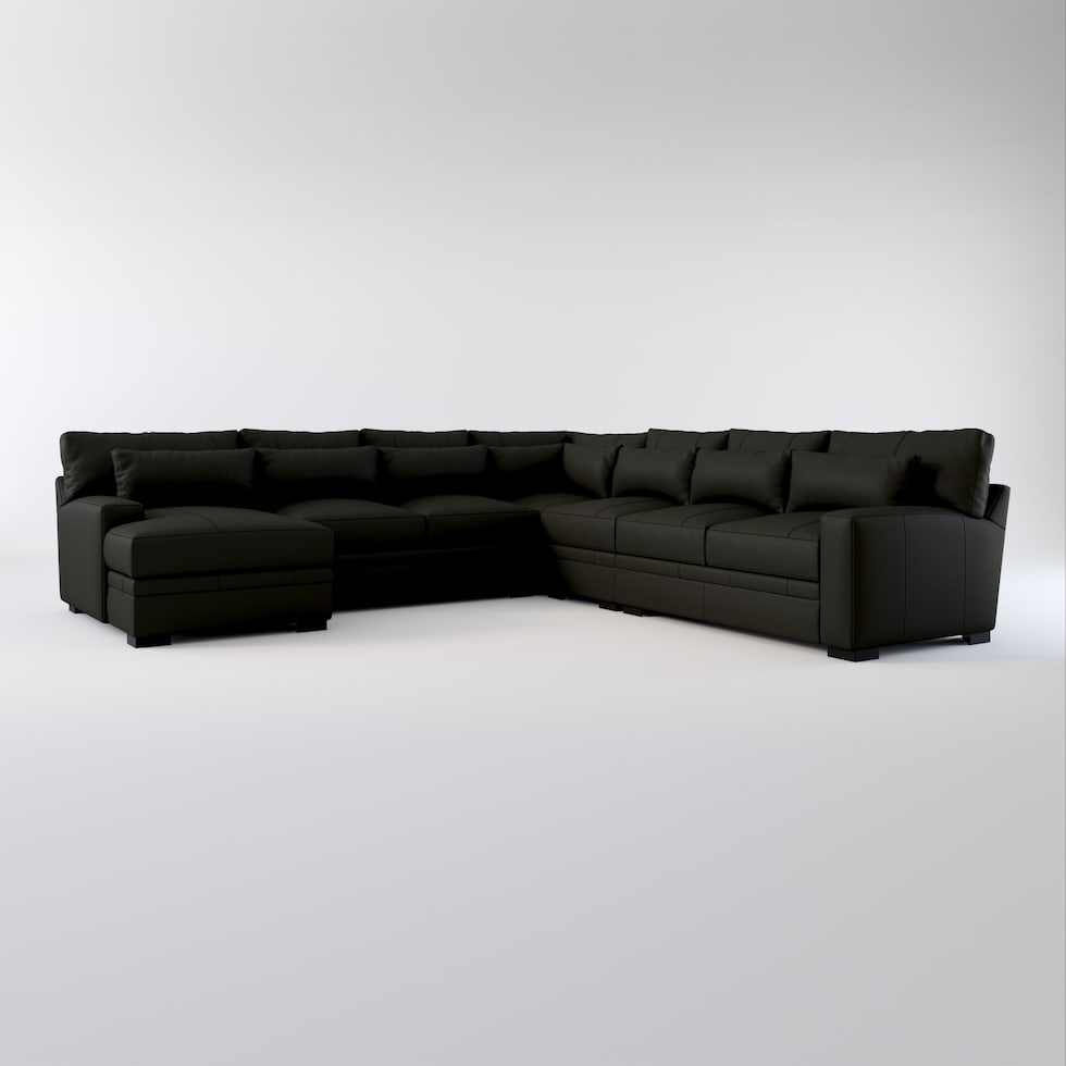 winston black sectional   