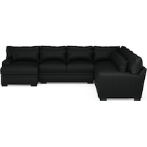 winston black sectional   