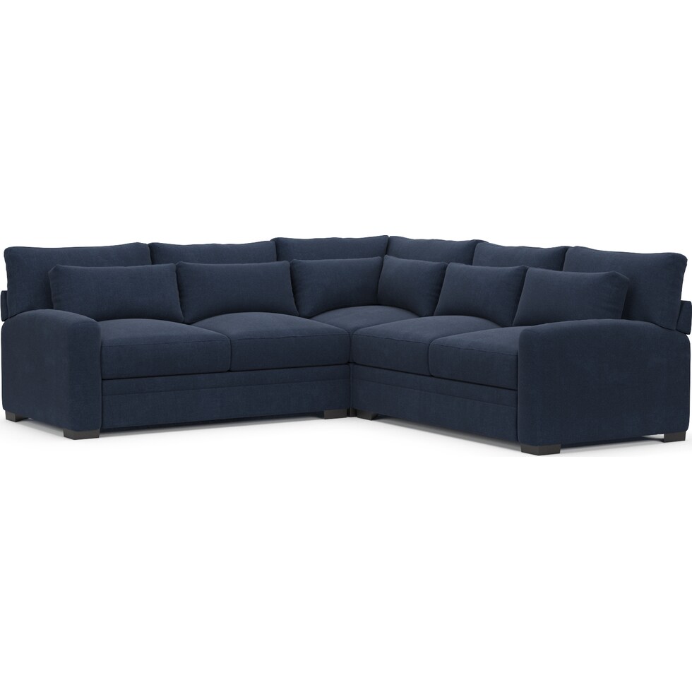 winston blue  pc sectional   