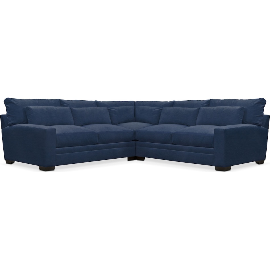 winston blue  pc sectional   