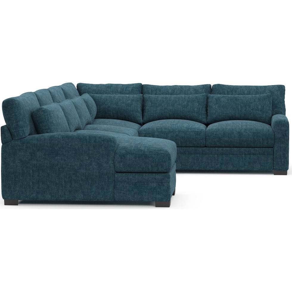 winston blue sectional   
