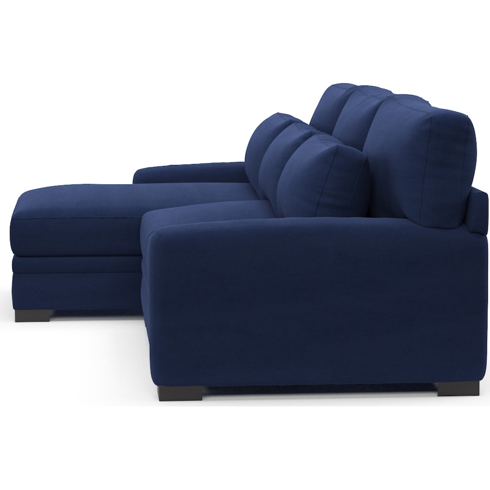 winston blue sectional   