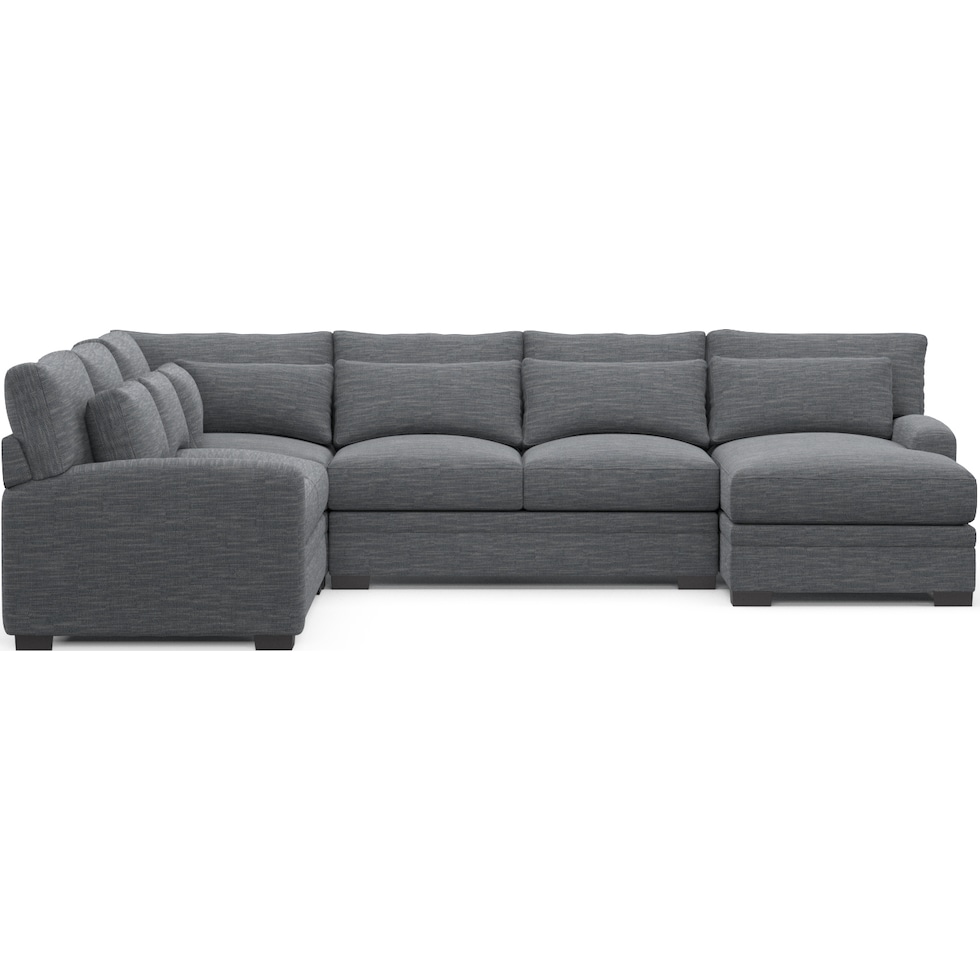 winston blue sectional   