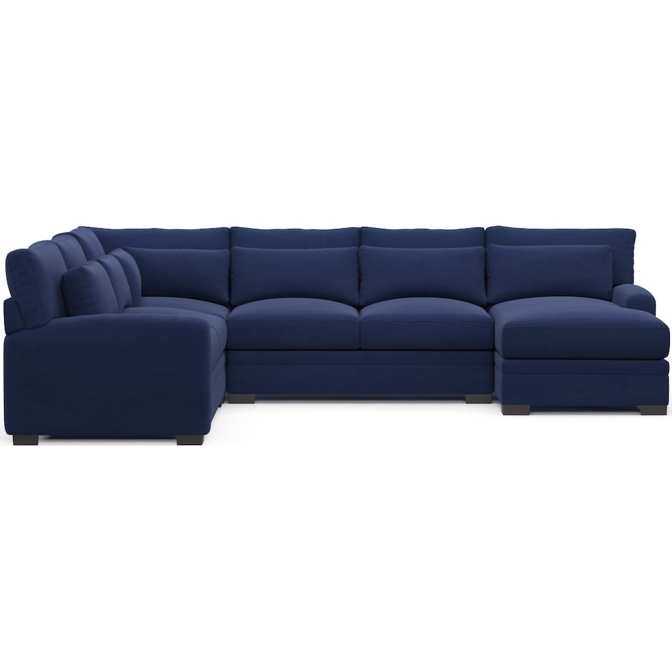 winston blue sectional   