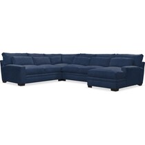 winston blue sectional   