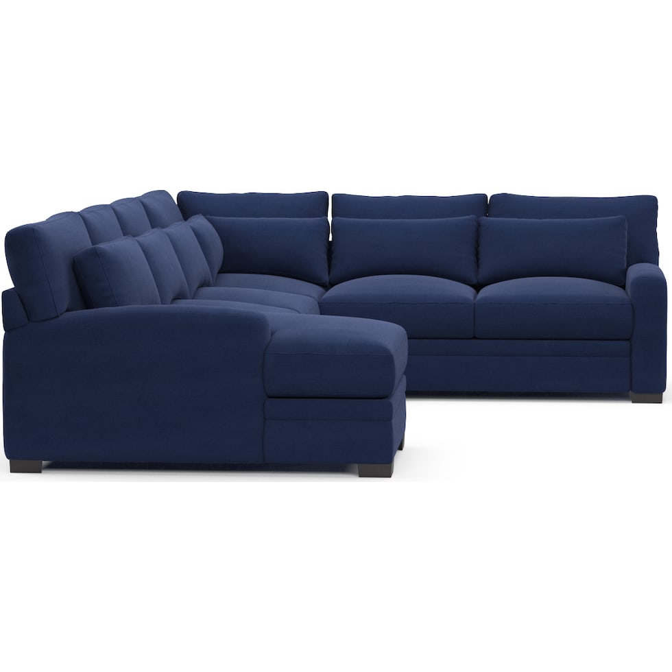 winston blue sectional   