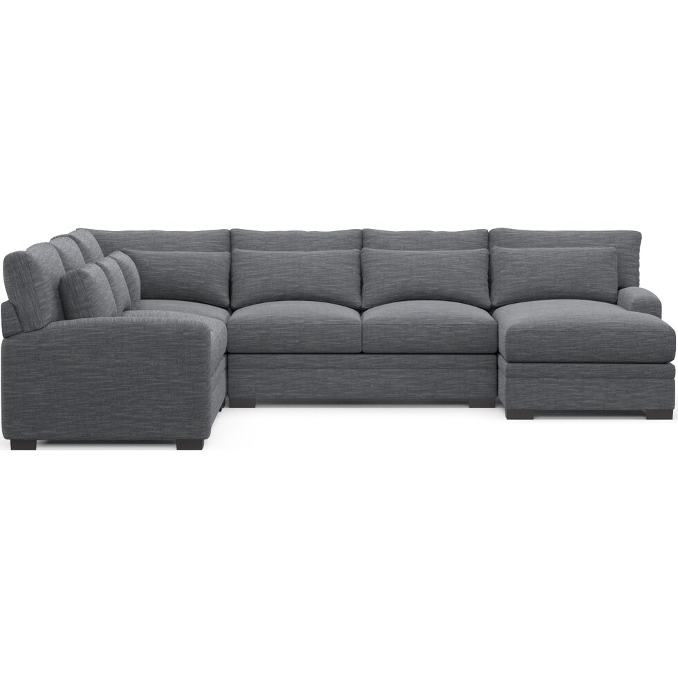 winston blue sectional   